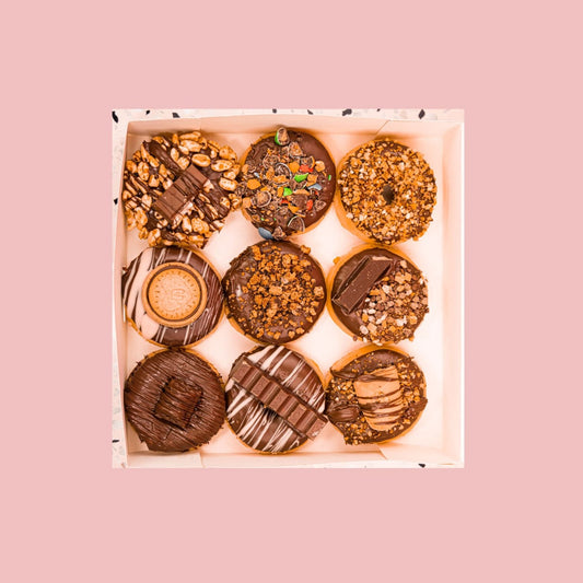 Box 9 donuts Nutella